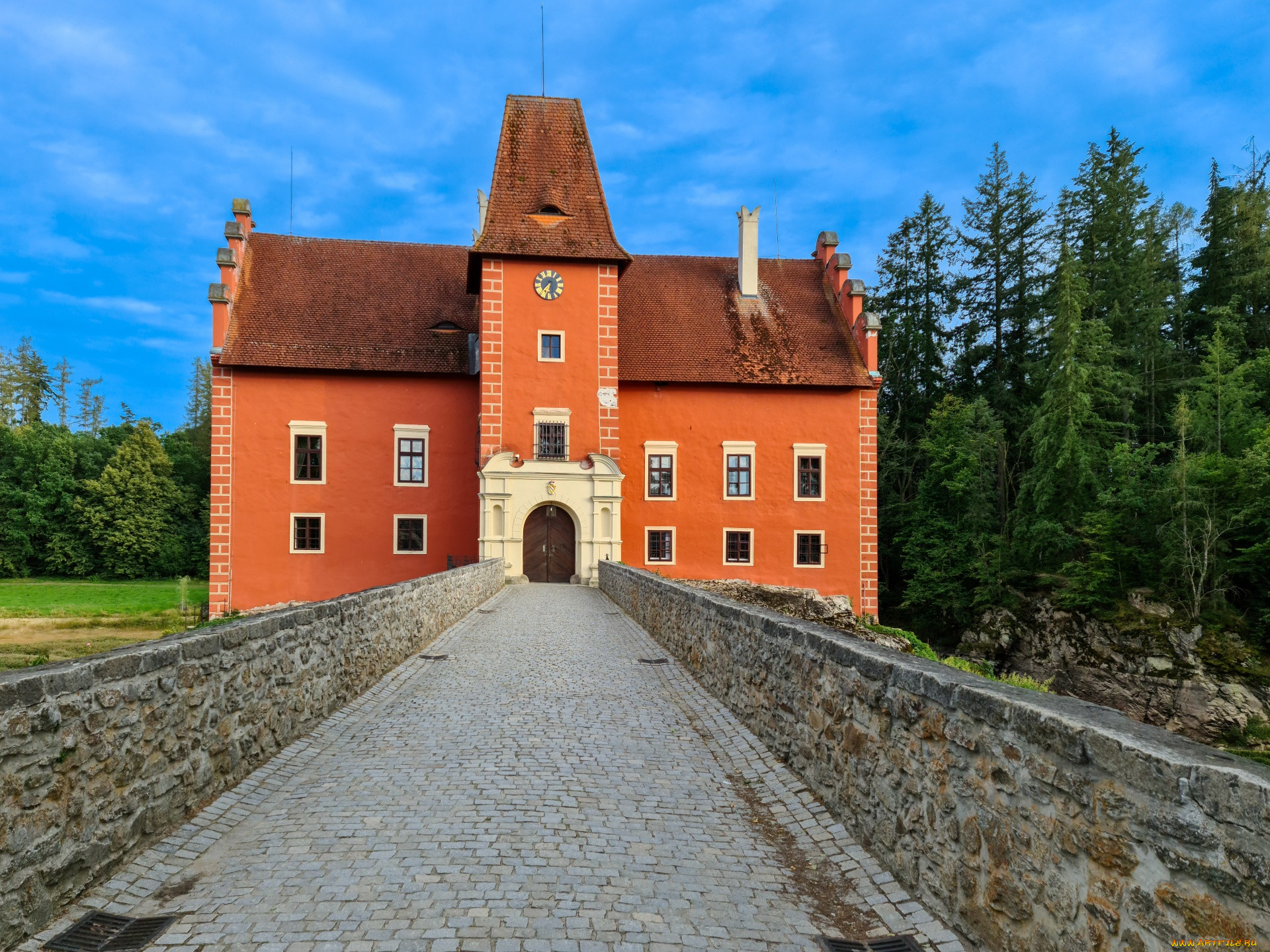 red lhota castle, czech republic, ,  , red, lhota, castle, czech, republic